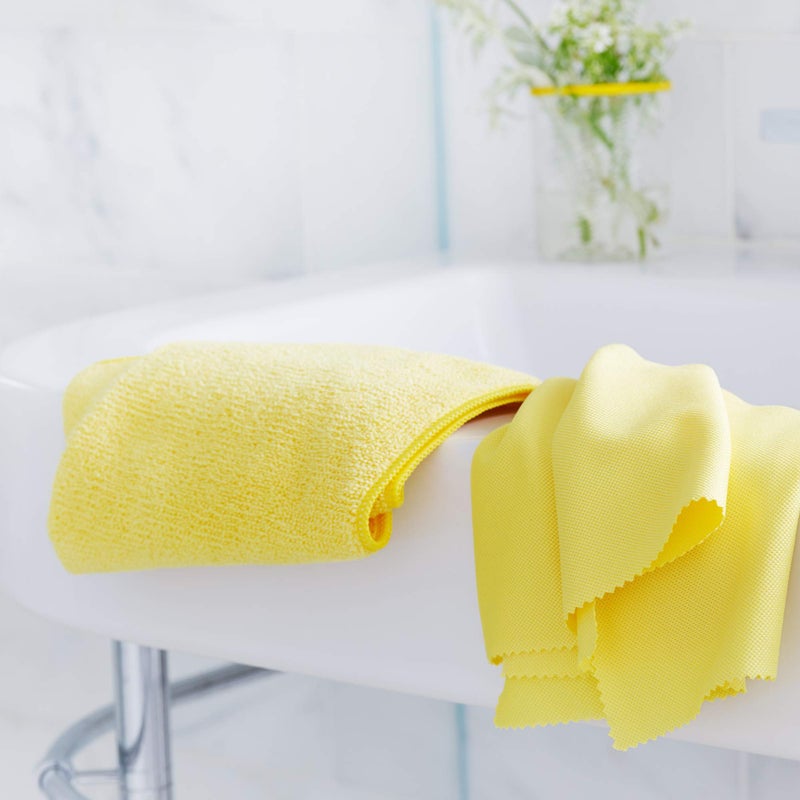 E-Cloth Bathroom Cleaning Kit, Premium Microfiber Cleaning Cloth, Ideal Bathroom, Shower and Bathtub Cleaner, Washable and Reusable, 100 Wash Guarantee - Image 4